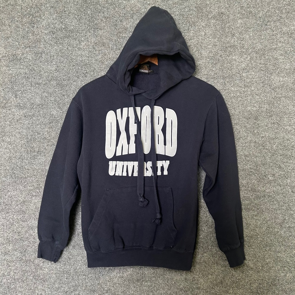 Cotton Ridge Oxford University Navy Blue‎ Hoodie Sweatshirt Mens Small S
